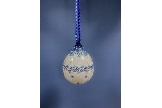 185  Bunzlau Kerstbal Druppelvorm 1983 Kerstballen